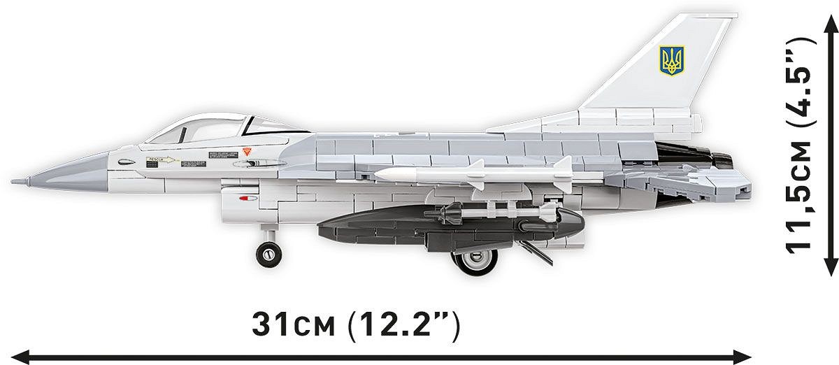 COBI-5893 F-16 AM Fighting Falcon – Maquette à Construire En Briques – Avion De Chasse Militaire – Dès 7 Ans – Collection Armed Forces